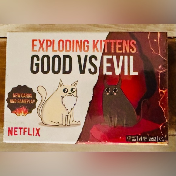 NWT Game Exploding Kittens Good vs. Evil Family friends teens fun night ages 7+ - Picture 1 of 4